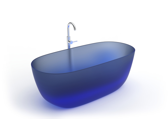 Banheira de superfície sólida de pedra de resina transparente