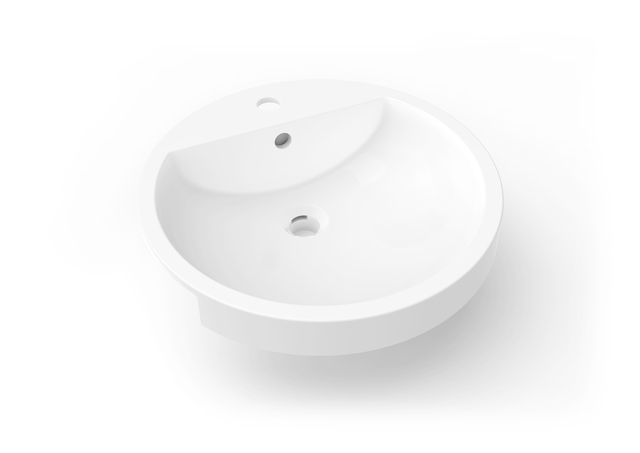 Pia Integrada de Acrílico no Banheiro