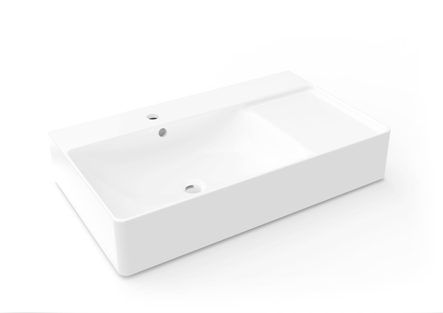 Bacia integrada de superfície sólida durável personalizada