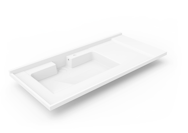 Bacia de varanda de resina de pedra de grande volume