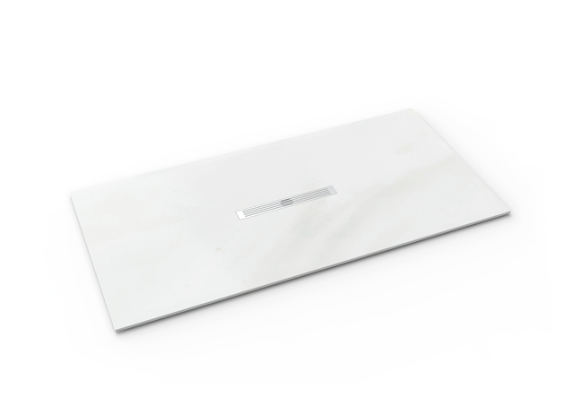 Base de chuveiro retangular de superfície sólida