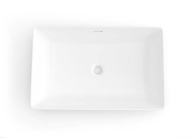 Bacia de bancada de superfície sólida acrílica comercial