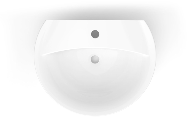 Lavatório integrado para banheiro de superfície sólida