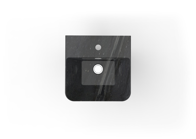 Bacia de pedestal de hotel para pia de resina de pedra de fácil manutenção