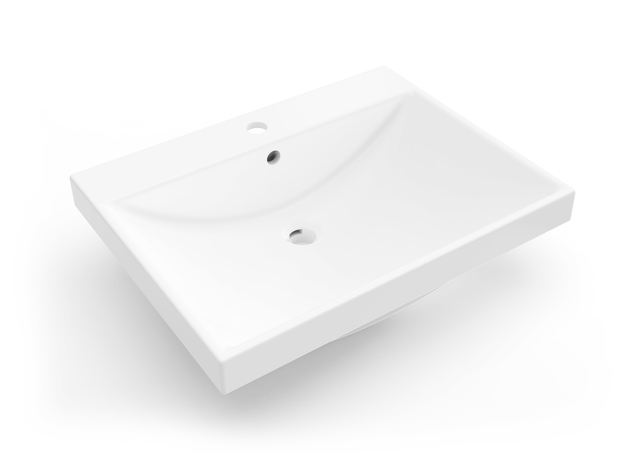 Bacia de banheiro de superfície sólida para serviços pesados